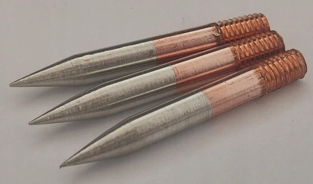 4 Punte Di Ricambio Per Saldatrice A Punti. 4 Aghi Per Saldatura A Punto Per Batteria Al Litio. Piuma 3 Mm Di Diametro E 50 Mm Di Lunghezza. Per Saldatori 400F 1600F