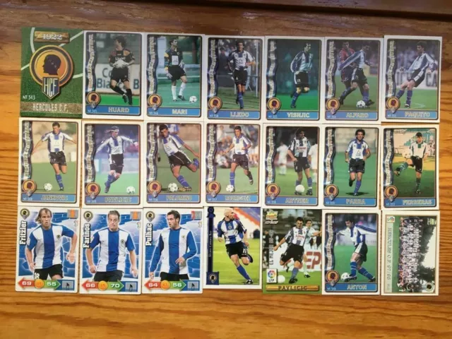 Lote De Cromos De Futbol Antiguos Del  Hercules De Alicante