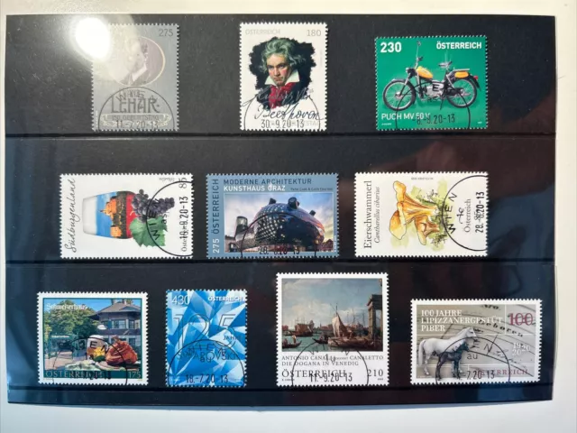 Österreich Briefmarken Lot aus 2020 sauber gestempelt 19 Stück