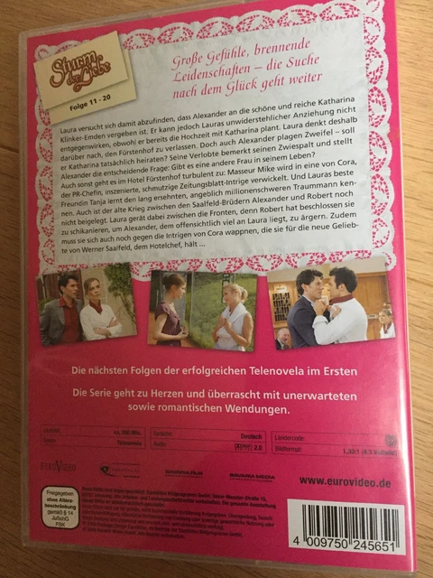 STURM DER LIEBE 2, Verwirrung Der Gefhle, Folge 11 - 20, 3 DVDs EUR 6