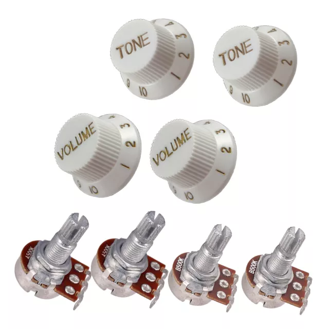 X Potentiomètre de guitare Audio Pots A500K B500K   remplacement pour