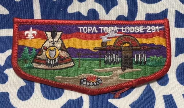 BSA Topa Topa Lodge 291 Order Of The Arrow Scout Flap Patch Ventura CA Chumash