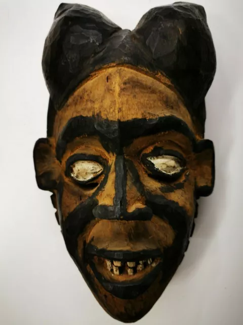 Old Antique Wooden Fine Punu Shaman Mask from Gabon Tribal Art African Rare 27cm 6