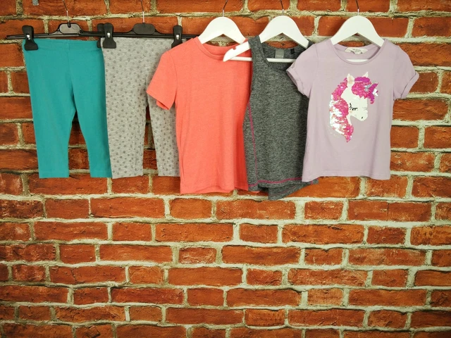 Girls Bundle Age 3-4 Years Monsoon H&M Next Leggings Tee Sport Vest Sequin 104Cm