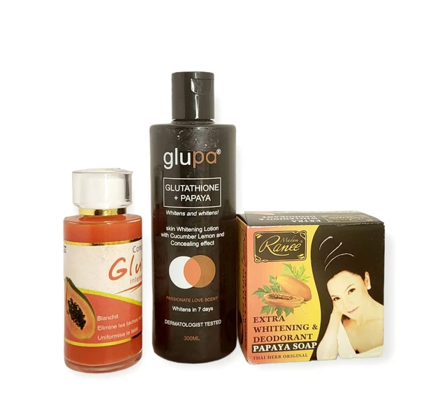 Concentré Gluta + Papaye - Super Éclaircissant & Exfoliant - Teint Métisse En 7 Jours