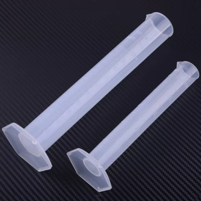 50/100ml Measuring Cylinder Graduated Laboratory Trial Test Liquid Tube Plastic