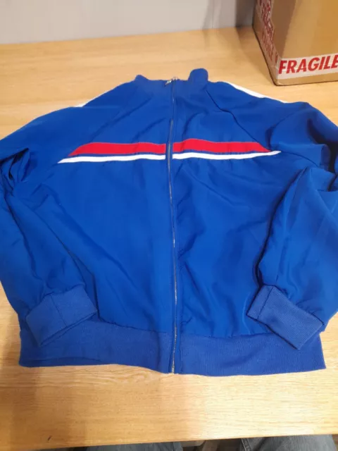 Vintage LAVON Tracksuit Jacket Teal Blue Shape Design Women's size Petites  S