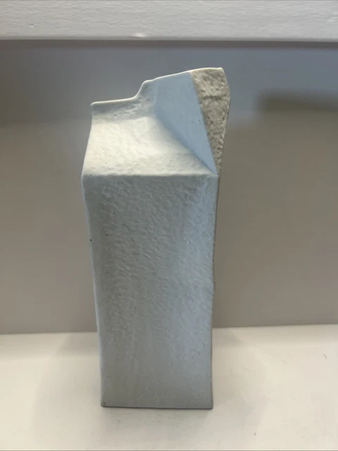 ROSENTHAL “DO NOT Litter” Milk Carton Vintage Bud Vase Pop Art