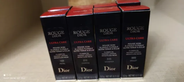 DIOR Rouge Dior Ultra Care Blumenöl strahlender Lippenstift 3,2g VERSCHIEDENE SCHATTIERUNGEN.