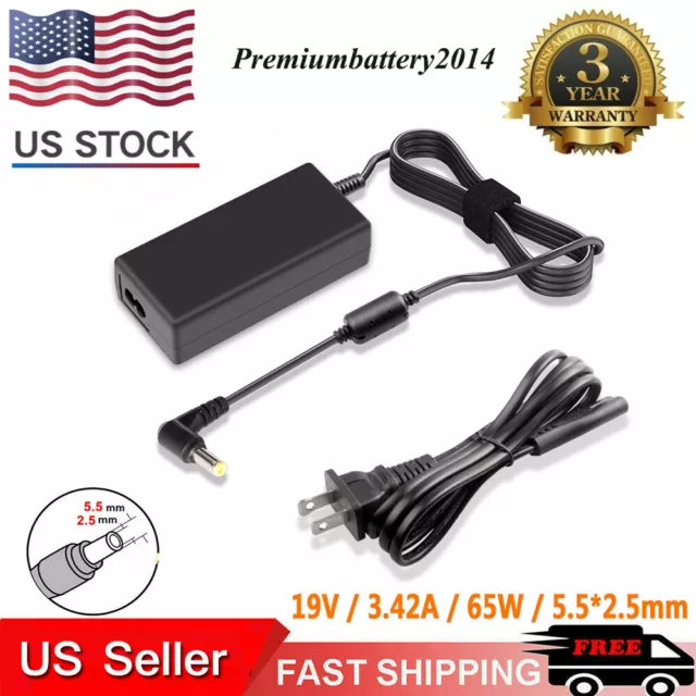 AC Adapter Charger for HP Pavilion 23xi 27xi Monitors with Power Cord