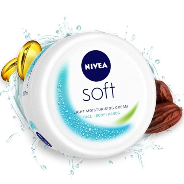 2 X NIVEA Soft - Crema Hidratante Ligera - 25 ml