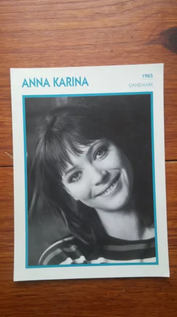 ANNA KARINA fiche cinéma carte lobby card actor movie 1992