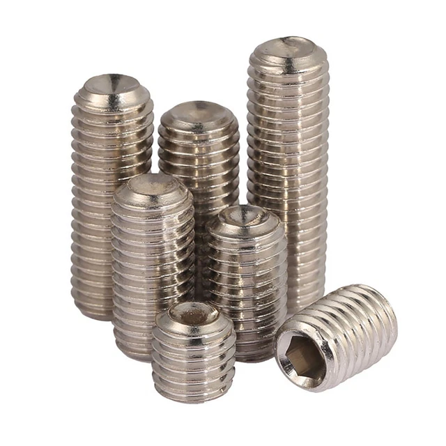 M3-M10 Grub Screws Stainless Steel A4 Cup Point Hexagon Socket Set Screw DIN 916