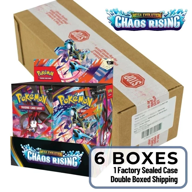 POKEMON TCG MEGA Evolutions Chaos Rising Sealed Case of 6 Booster Box  1,075.00 - PicClick UK