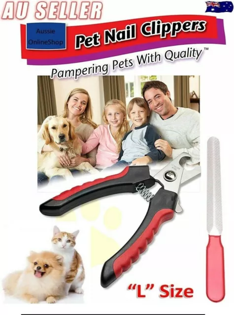 Pet Nail Clipper Dog Cat Claw Trimmer Professional Stainless Steel Grooming Tool