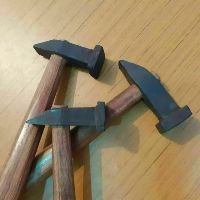 Marteau forgeron outils utiles marteau ensemble de 3 fer lourd avec manche...