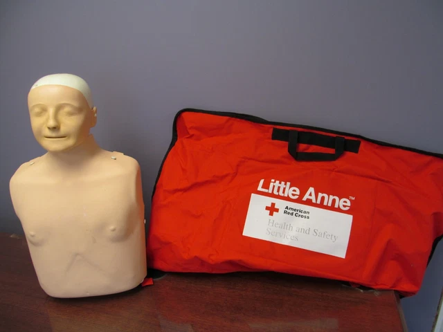 Red Cross Little Anne CPR Trainer Manikin Adult Torso First Aid Nursing EMS 104 Red Cross Little Anne CPR Trainer Manikin Adult Torso First Aid Nursing EMS 104