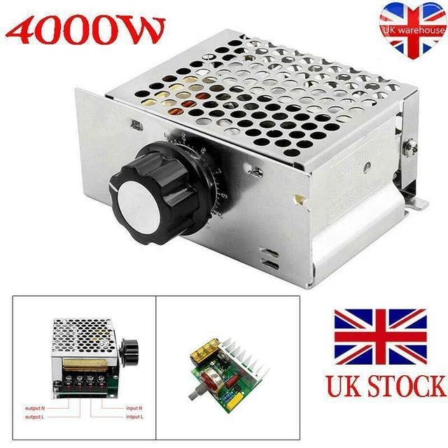 4000W MOTOR SPEED Control Controller 220V AC SCR Variable Voltage