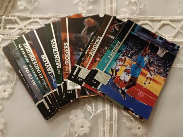 1997-98 Upper Deck NBA basketball cards lot of 18 different carte tutte diverse