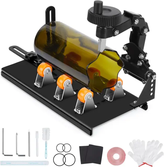 Glass Bottle Cutter Glass Cutting Kit with Glass Cutter and Safety Gloves  Wine