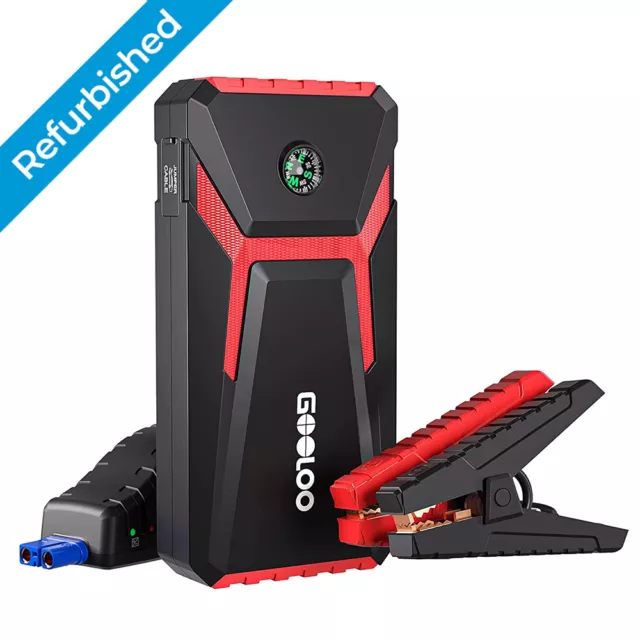 GOOLOO Jump Starter Power Pack Starthilfe Out 1500A Peak Car Jump Starter 12V