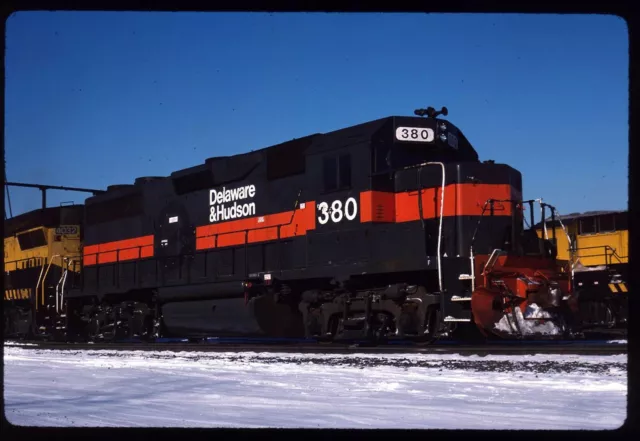 Original Rail Slide - DH Delaware & Hudson 380 no location 12-24-1989