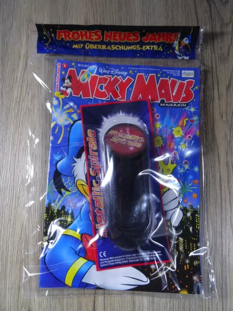  Micky Maus Heft  1/2012 Überraschungsbeilage Metallic-Spirale neu in OVP (8770)