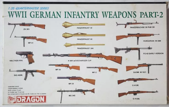 3816 Dragon 1/35 WWII German Infantry Weapons Part 2 Model Kit