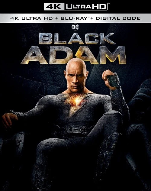 BLACK ADAM (DWAYNE Johnson Noah Centineo) New 4K Mastering Blu-ray