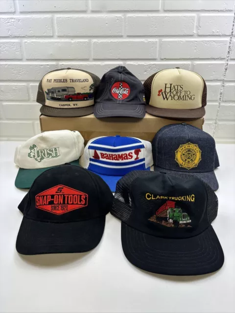 Hat Lot of Random Vintage Modern Bundle Snapback Caps Snap-on Coca Cola Trucker