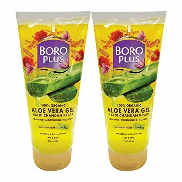 BoroPlus Aloe Vera Gel with Haldi Chandan, Kesar | 100% Organic 150ml