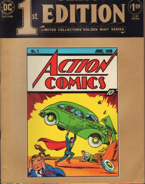 FAMOUS 1st EDITION Ltd Ed COLLECTORS SERIES C-26 - ACTION COMICS #1 DC 1974