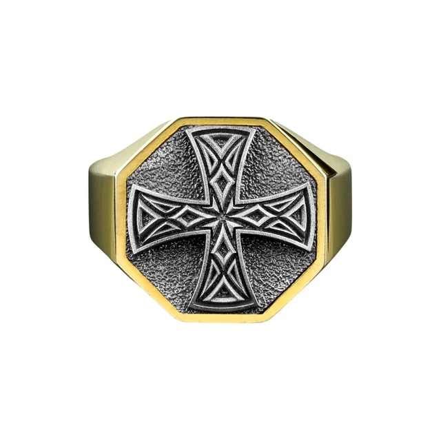 Bague Bretonne Vintage En Argent Massif – Signée KELT DA VIKEN – Taille 53