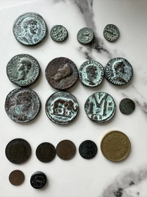 monnaie romaine sesterce Et Divers Lot Napoleon Ceres …