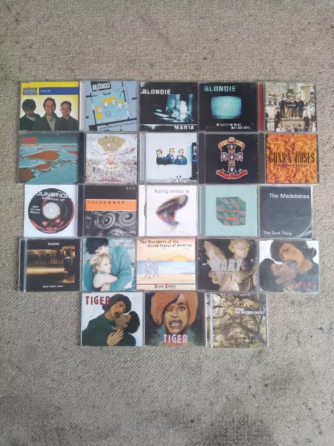 Collection 18 mostly 1990s CDs Cast Greenday Lowgold Placebo Guns 'n Roses Tiger