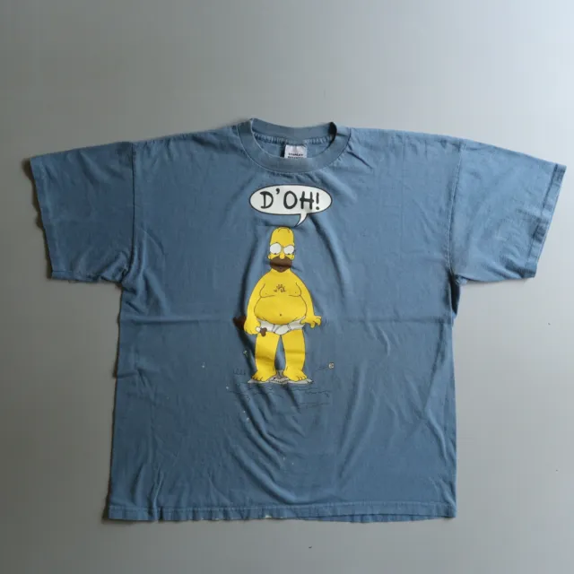 Vintage Homer Simpson TV Promo T Shirt Stanley Desantis Scale