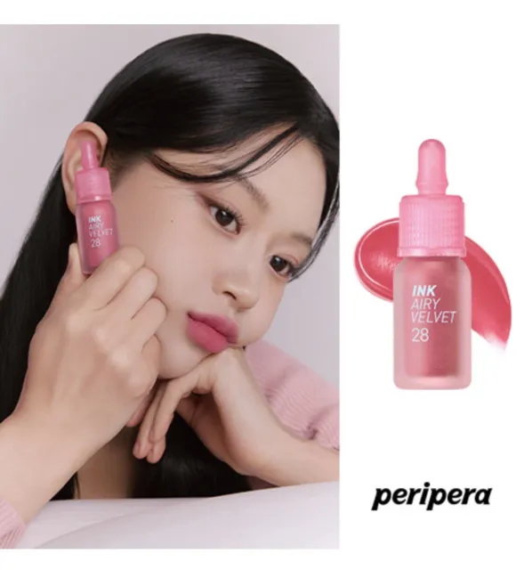 [Maquillaje coreano] Tinte de terciopelo tinta peripera 4g 28 bayas buen rosa