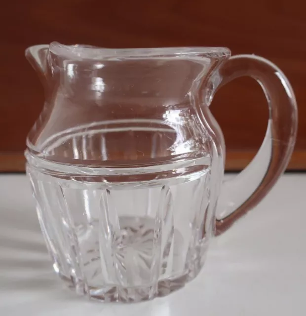 retro 1960s STUART crystal glass 9.2cm MILK JUG Dartmouth design