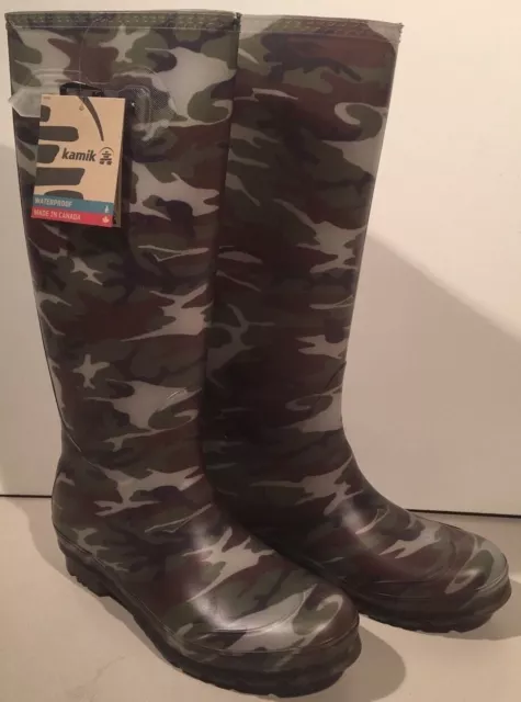 Kamik Women's Squad Rain Boot (Camo)