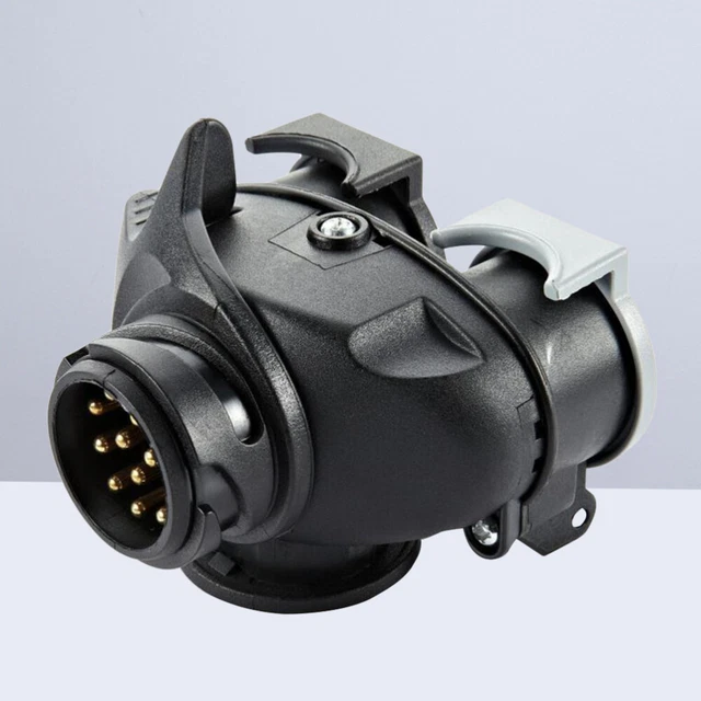KIMISS Spina Per Rimorchio 7 Pin, Rotonda N Tipo 7 Poli Connettore Rimorchio Per Cablaggio Spina In Alluminio Traino Per Rimorchio Caravan (tipo Europeo - 10