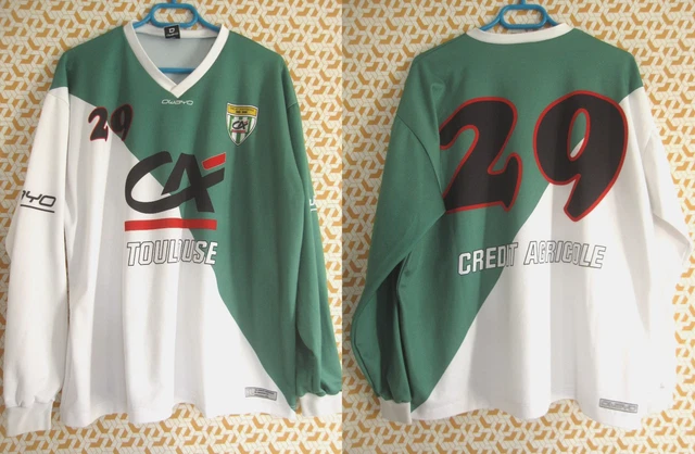 Maillot Vintage RC Strasbourg Crédit Mutuel, Années 80, N°12, Kopa, Taille S