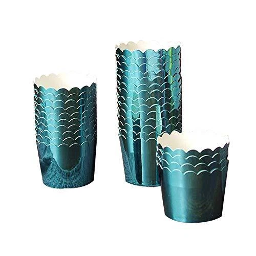 50 Pcs Cupcake Liners Baking Cups, Holiday/Parties/Wedding/Anniversary(...