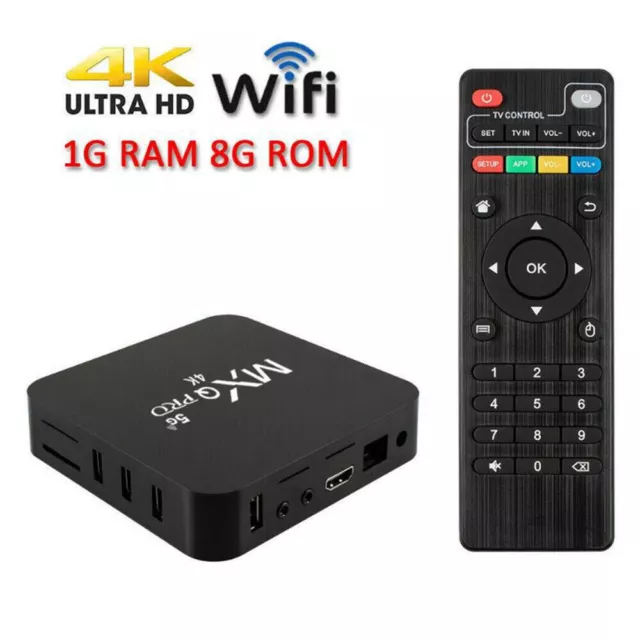 5G MXQ PRO 4K TV BOX Android10.0 Smart Media Player 1GB+8GB