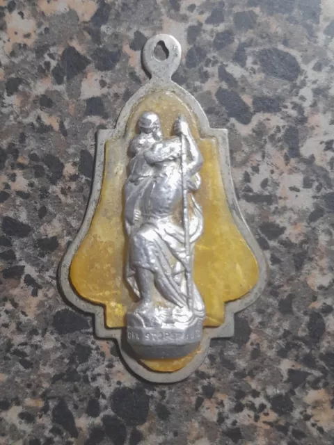 Vintage Catholic St Christopher Medal