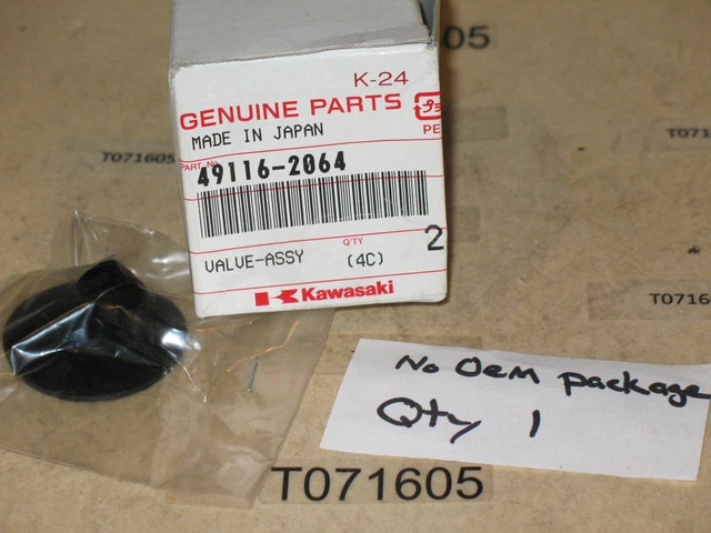 1 OEM KAWASAKI 49116-2064 breather valve, gas fuel cap brush