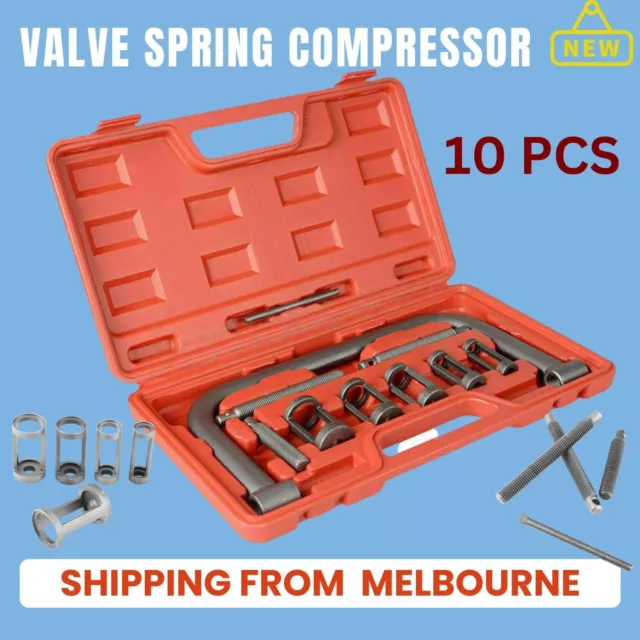 10x Valve Spring Compressor Removal Installer Tool Kit Car Motorcycle VAN ENGINE