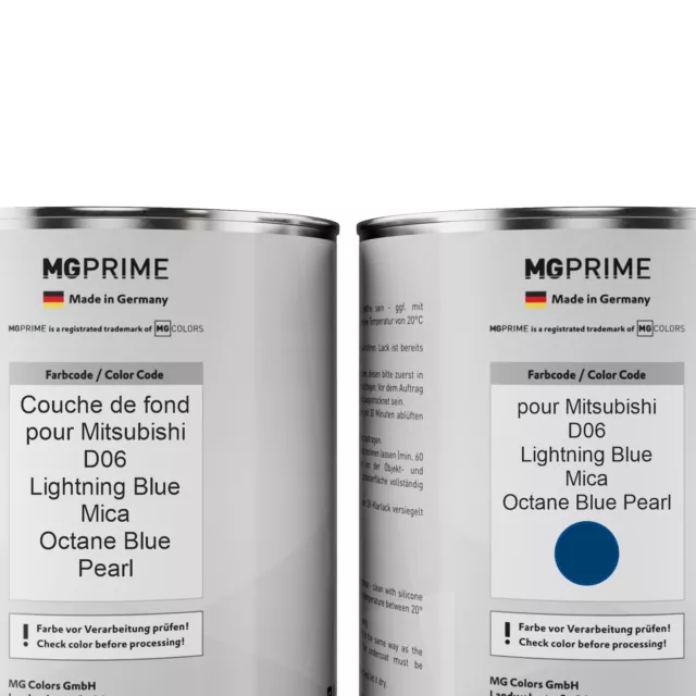 Peinture Voiture kit de pot pour Mitsubishi D06 Lightning Blue Mica 3,5L 2