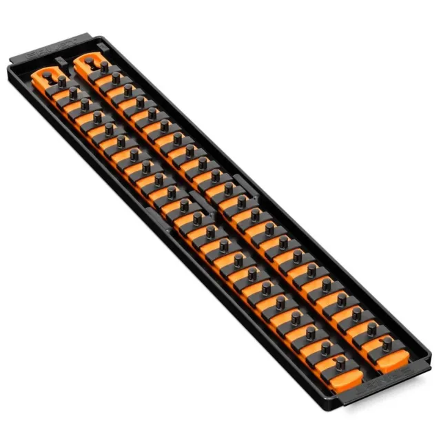 Ernst 8484 OR Socket Boss High Density Tray 2- 18" Rails ¼" Clips - Orange