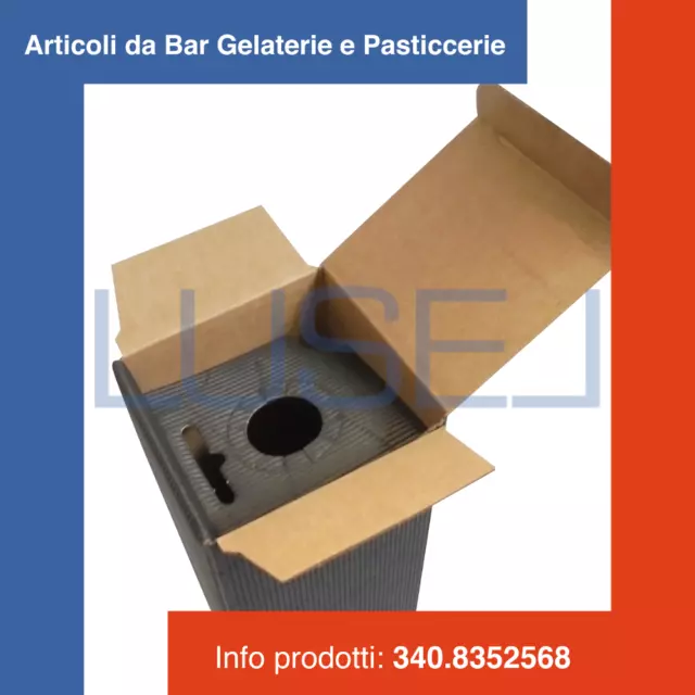 Pz 60 Scatola Porta Bottiglia Nera (1 Bottiglia) Black Box In Cartone Ondulato 3