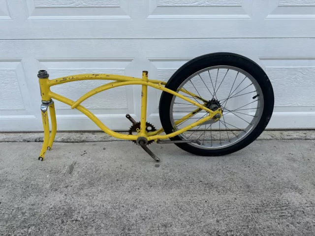 Vintage 20” Schwinn Stingray Muscle Bike Frame & Forks Only…Yellow No Reserve…